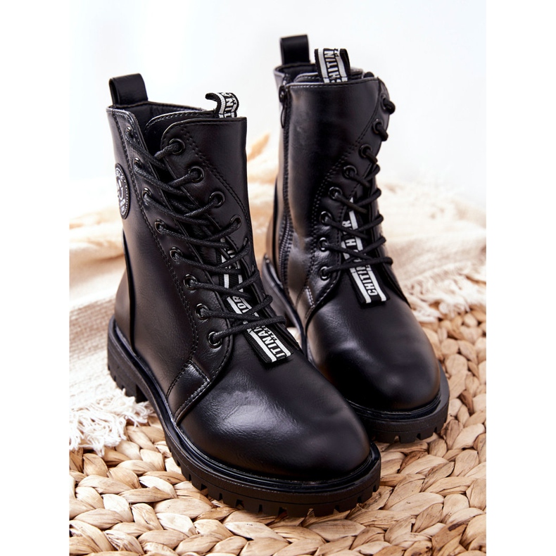 PE1 Bottes Chaudes Enfant Workers Noir Rosalie 2