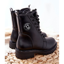 PE1 Bottes Chaudes Enfant Workers Noir Rosalie 1