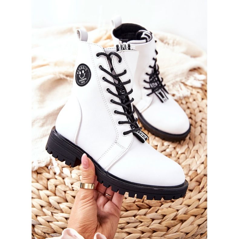 PE1 Bottes Chaudes Enfant Ouvriers Blanc Rosalie 1