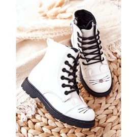 Bottes Chaudes Workers On The Zipper White Mousie blanche 1