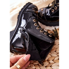 PE1 Black Mousie Warm Boots Workers On The Zipper le noir 1