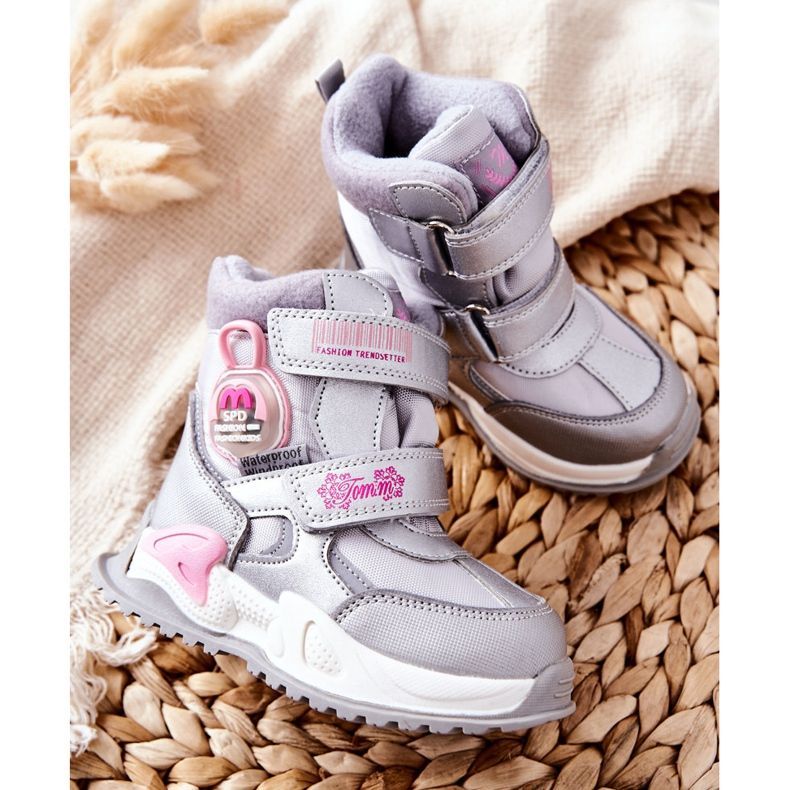 PJ2 Bottes de neige chaudes pour enfants Boots Silver Nemi argent 2