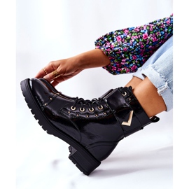 PG1 Bottines Colira chaudes laquées noires le noir 2