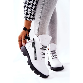 Bottes Chauffées Avec Fourrure Sergio Leone Blanc TR740 1