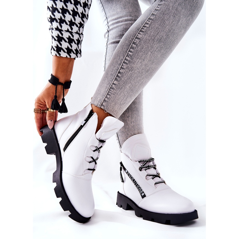 Bottes Chauffées Avec Fourrure Sergio Leone Blanc TR740 blanche 2