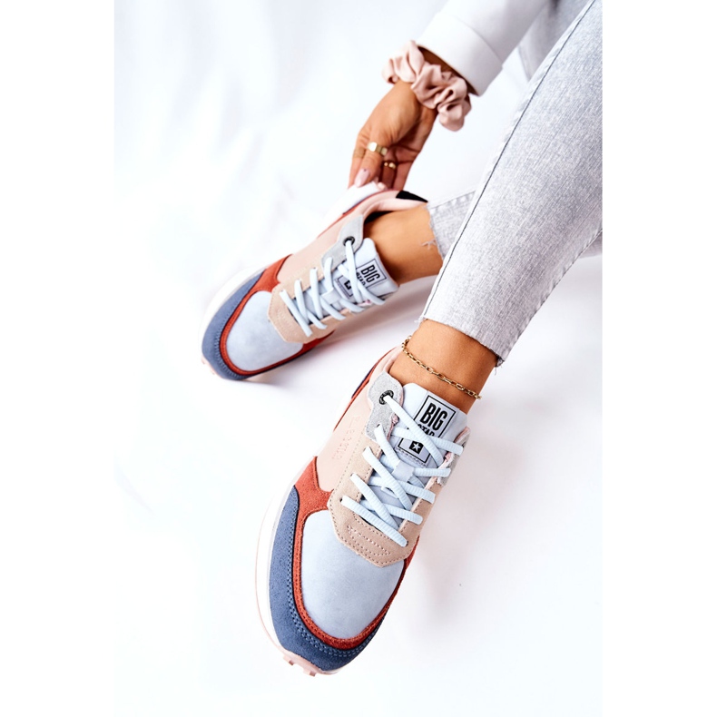 Chaussures de Sport Memory Foam Big Star II274401 Beige-Bleu 2