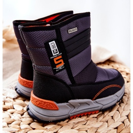 PJ2 Bottes de neige hautes chaudes noires pour enfants Leoth 2