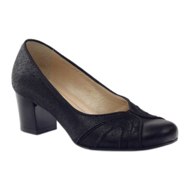 Pumps pour femmes Espinto sur le pilier noir le noir 1