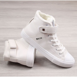 Baskets isolées Big Star M Y174024F blanc blanche 1