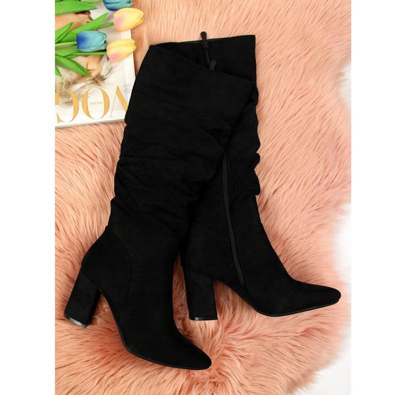 Bottes isolées, froissées Vinceza W JAN42A noir 2