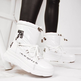 Bottes de neige sur la plateforme Vinceza W JAN48B blanc 1