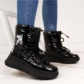 Bottes de neige sur la plateforme Vinceza W JAN48A noir 1