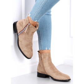Bottines Isabel Kaki en daim beige 5