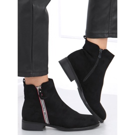 Bottines en daim noir Isabel le noir 4