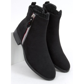 Bottines en daim noir Isabel le noir 3