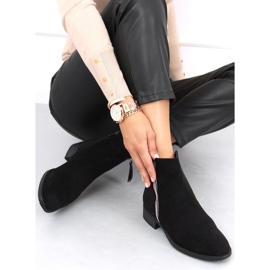 Bottines en daim noir Isabel le noir 1
