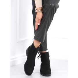 Bottines en daim noir Isabel le noir 2