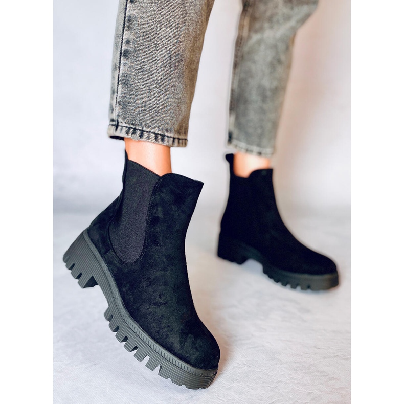 Bottines chelsea femme Nasty Black noir 1