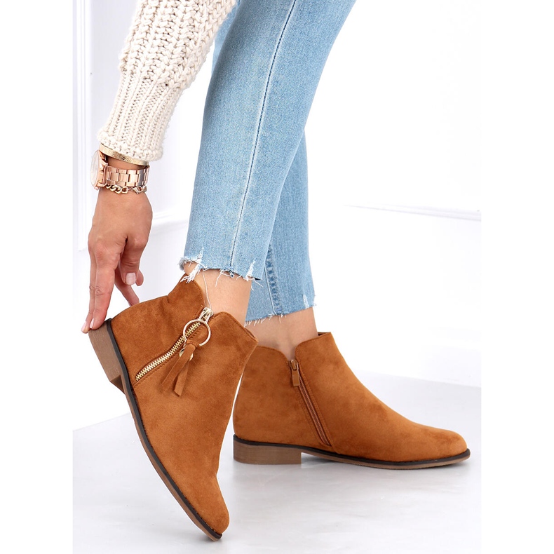 Bottines Chelsea femme Viki Camel brun 2 Bottines Chelsea femme Viki Camel brun 2