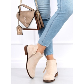 Bottines Chelsea femme Viki Beige 1 Bottines Chelsea femme Viki Beige 1