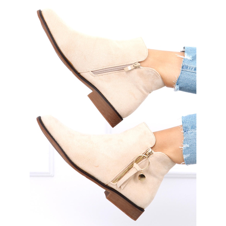 Bottines Chelsea femme Viki Beige 2 Bottines Chelsea femme Viki Beige 2