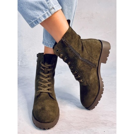 Travailleurs à lacets par Bente Green vert 2