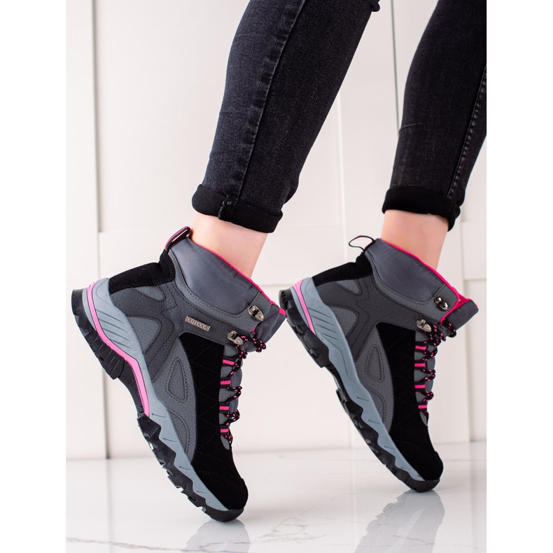 Chaussures de randonnée MCKEYLOR noir rose gris 2