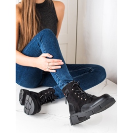 W. Potocki Bottines à lacets sur la plateforme Potocki le noir 4