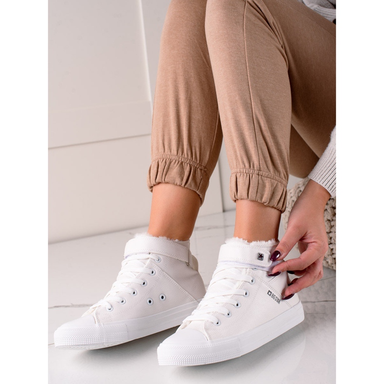 Baskets Big Star pour femmes V274541 blanc 1