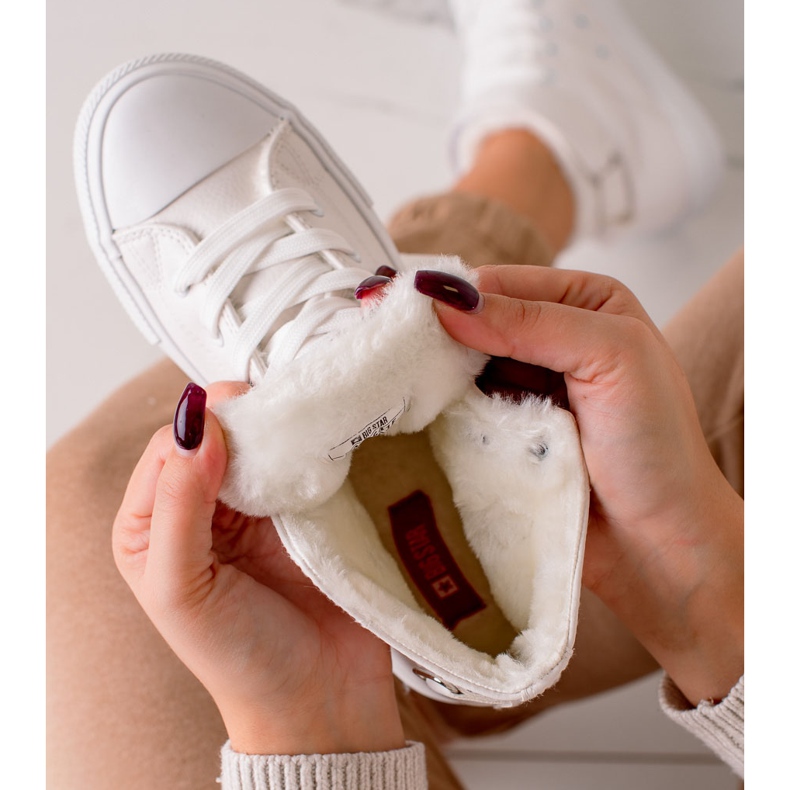 Baskets Big Star pour femmes V274541 blanche 2