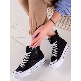 Baskets pour femmes Big Star II274012 le noir 2