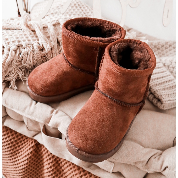 Bottes chaudes pour enfants Bottes de neige Marron Gooby brun 1 Bottes chaudes pour enfants Bottes de neige Marron Gooby brun 1