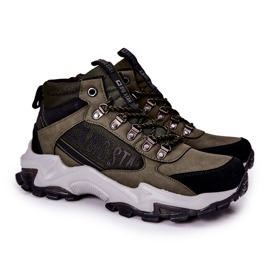 Chaussures Trekking Homme Big Star II174202 Kaki noir vert 2