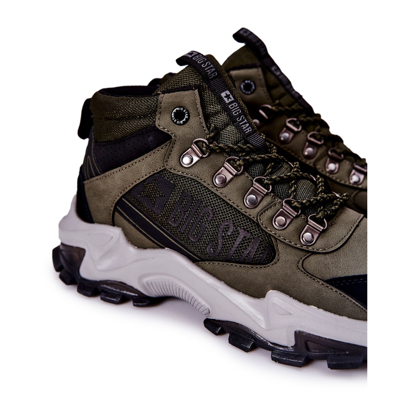 Chaussures Trekking Homme Big Star II174202 Kaki noir vert 1