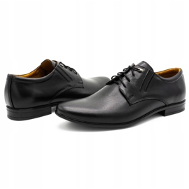 Chaussures en cuir mâle noires 5 Chaussures en cuir mâle noires 5