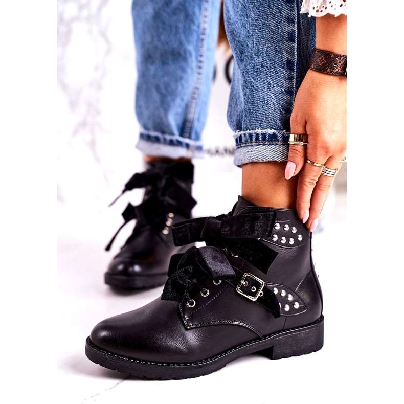 SEA Bottes Chaudes Pour Femmes Avec Fermoirs Et Ruban Noir Spécial le noir 1 SEA Bottes Chaudes Pour Femmes Avec Fermoirs Et Ruban Noir Spécial le noir 1