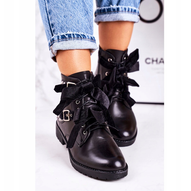 SEA Bottes Chaudes Pour Femmes Avec Fermoirs Et Ruban Noir Spécial le noir 2 SEA Bottes Chaudes Pour Femmes Avec Fermoirs Et Ruban Noir Spécial le noir 2