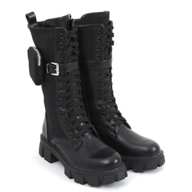 Bottes avec un sac à main Lene Black le noir 3