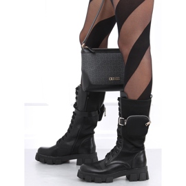 Bottes avec un sac à main Lene Black le noir 2