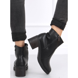 Bottes noires à talons larges Forra le noir 1
