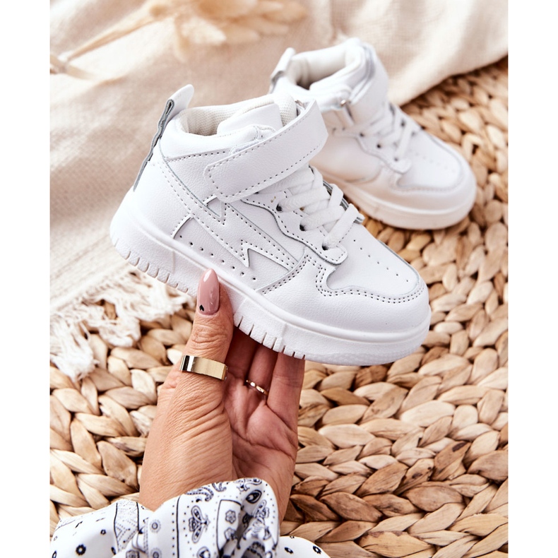 FR1 Chaussures de sport hautes pour enfants Blanc Bartnie 2