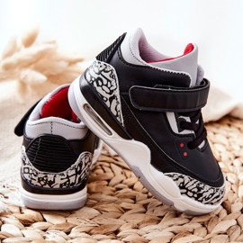 Chaussures de sport pour enfants en lin noir et blanc 2