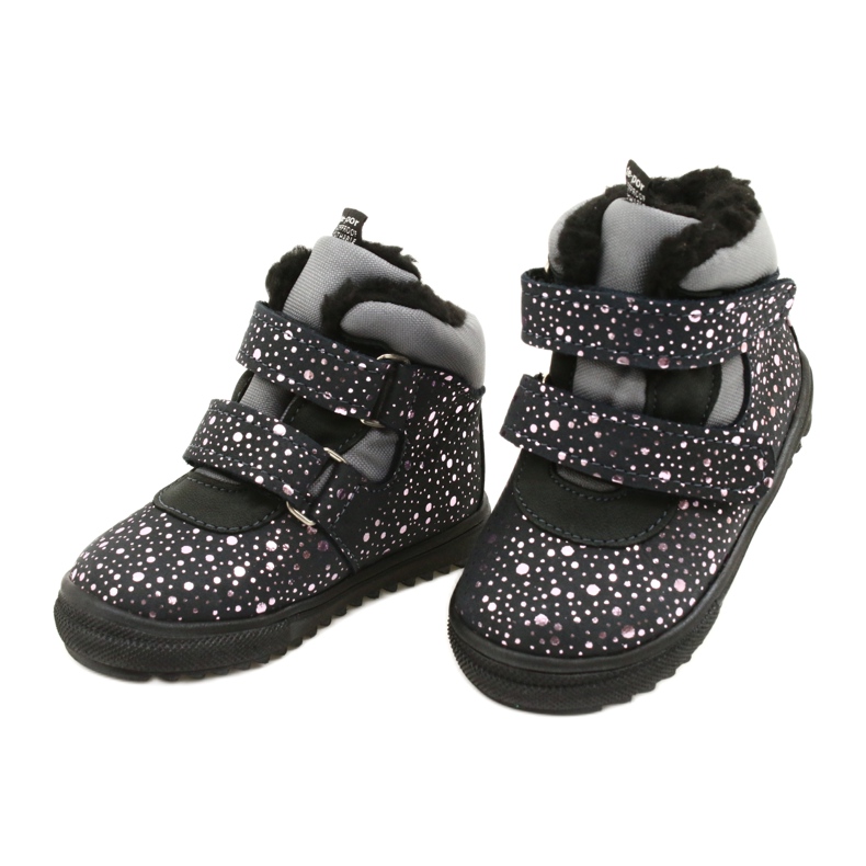 Bottes Imperméables avec Rose Rose TE-POR Mazurek 1360 gris 3