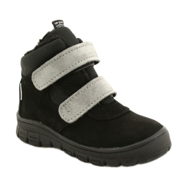 Bottes Imperméables Noires avec Velcro Mazurek 1360 gris 1