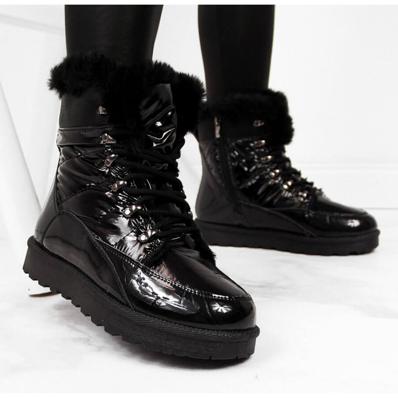 Bottes de neige isolées Potocki W WOL27A noir 1