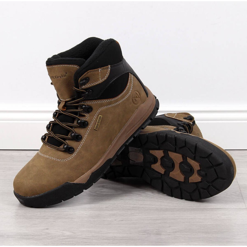 Bottines isolées McKeylor M JAN57B kaki brun 1