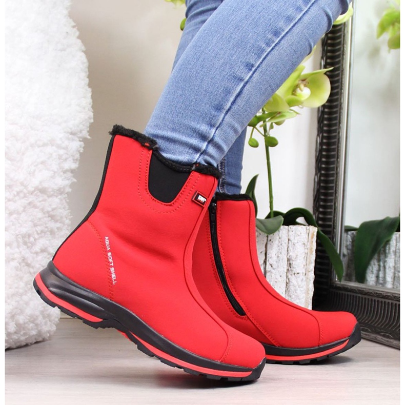 Bottes de neige isolées imperméables rouges Dk W DK1C 1