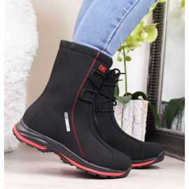 Bottes de neige imperméables attachées Dk W DK15D noir 1