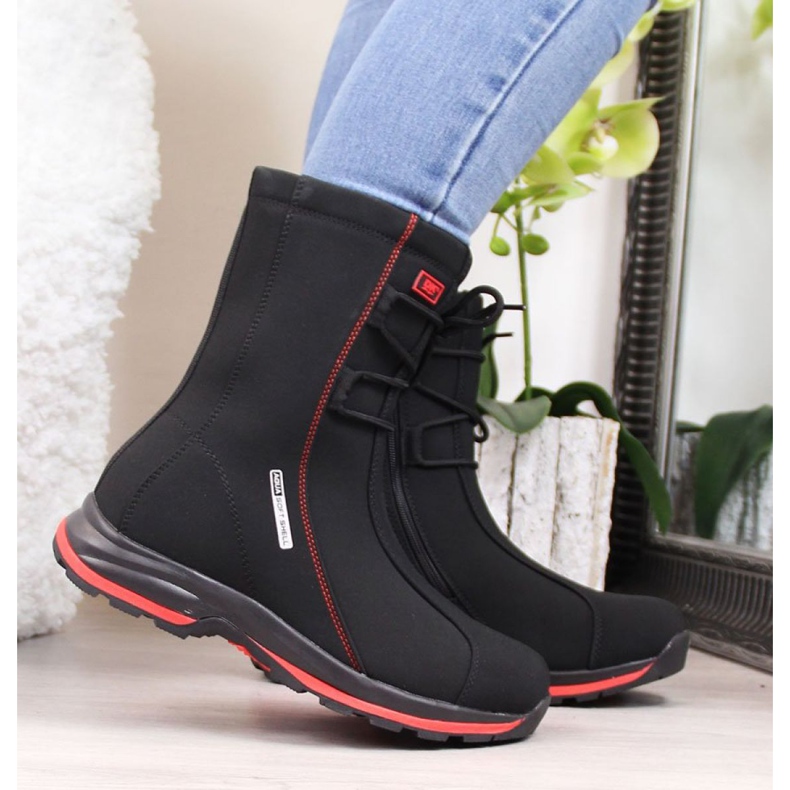 Bottes de neige imperméables attachées Dk W DK15D noir 1