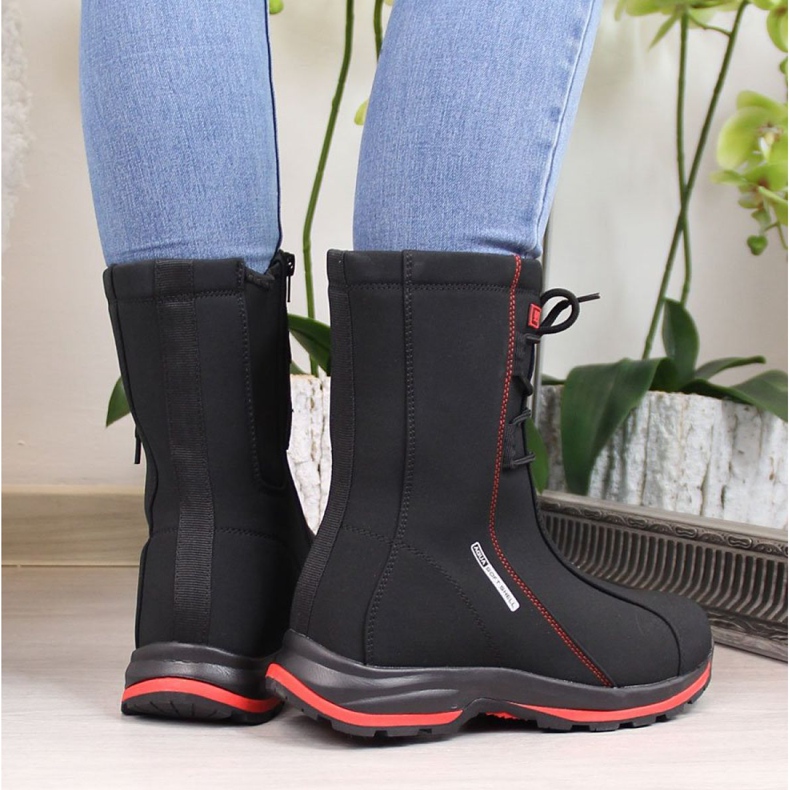 Bottes de neige imperméables attachées Dk W DK15D noir 2